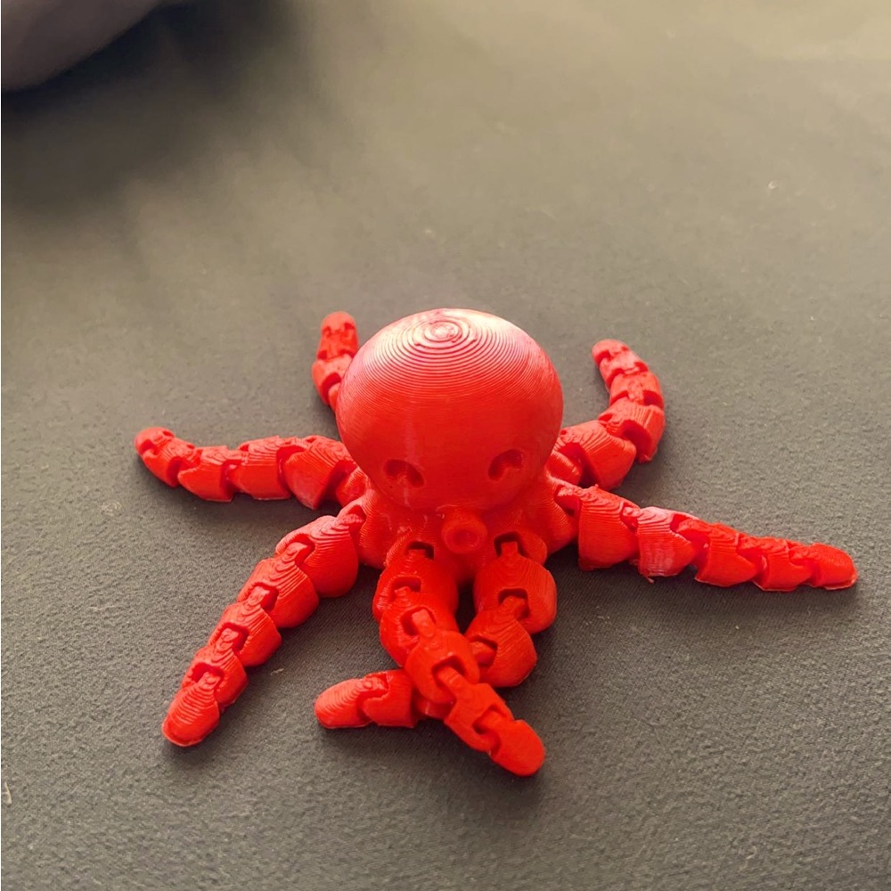 3D Octopus Cute Articulated Moveable Joints